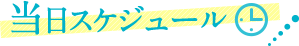 当日スケジュール